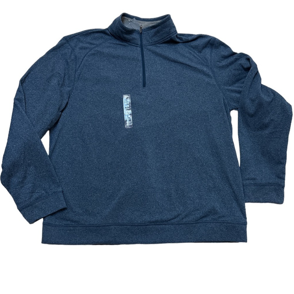 Izod Saltwater Classic 1/4 Zip Sweater/Sweatshirt Relaxed Classics Long Sleeve - Picture 1 of 7